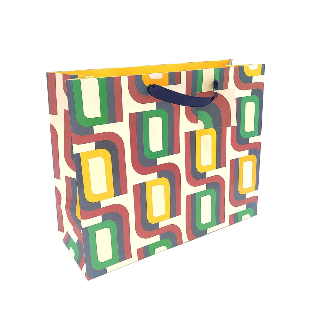 Luxury Gift Bag - Geometric (Large)-Nook & Cranny Gift Store-2019 National Gift Store Of The Year-Ireland-Gift Shop