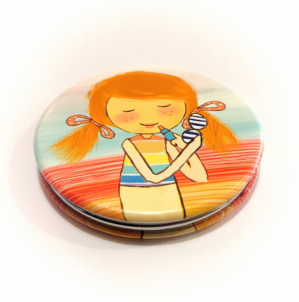 Pretty Compact Handbag Mirror-Nook & Cranny Gift Store-2019 National Gift Store Of The Year-Ireland-Gift Shop