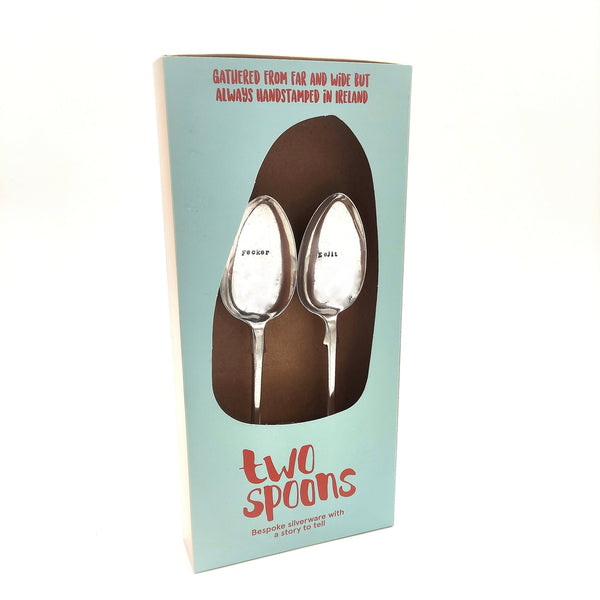 Vintage Silver Serving Spoon Set - 'Fecker/Eejit'-Nook & Cranny Gift Store-2019 National Gift Store Of The Year-Ireland-Gift Shop