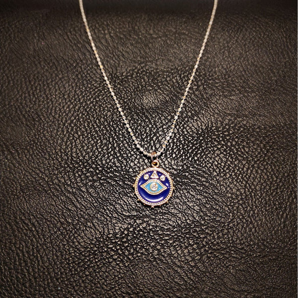 Evil Eye Blue Necklace-Nook & Cranny Gift Store-2019 National Gift Store Of The Year-Ireland-Gift Shop