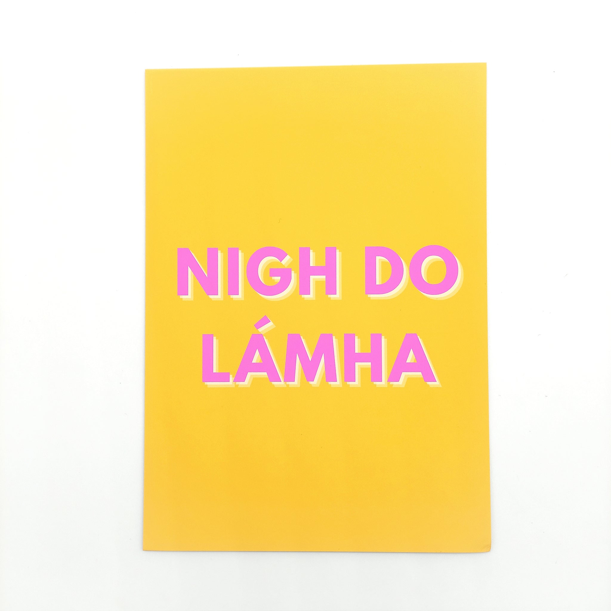 Nigh Do Lámha - "Wash your hands”as Gaeilge (A4 Print)-Nook & Cranny Gift Store-2019 National Gift Store Of The Year-Ireland-Gift Shop