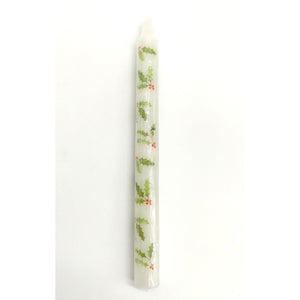 Holly and Red Berries Dinner Candle-Nook & Cranny Gift Store-2019 National Gift Store Of The Year-Ireland-Gift Shop