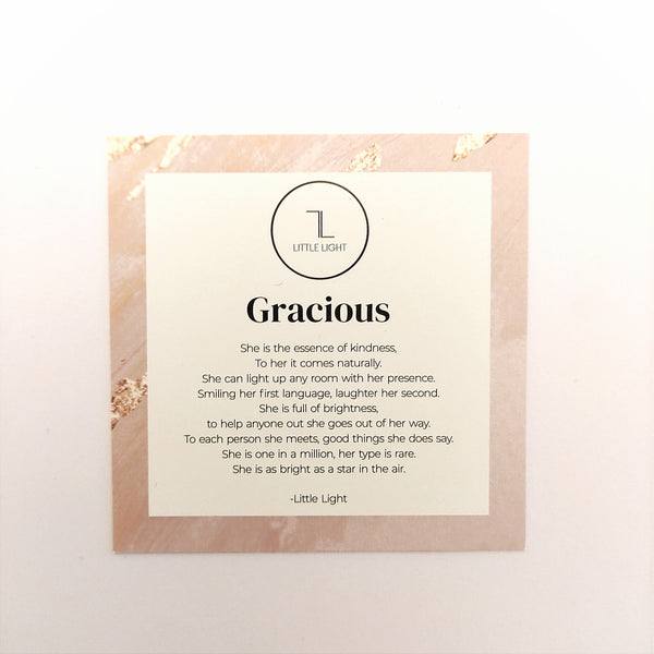 'Gracious' Necklace & Poem-Nook & Cranny Gift Store-2019 National Gift Store Of The Year-Ireland-Gift Shop