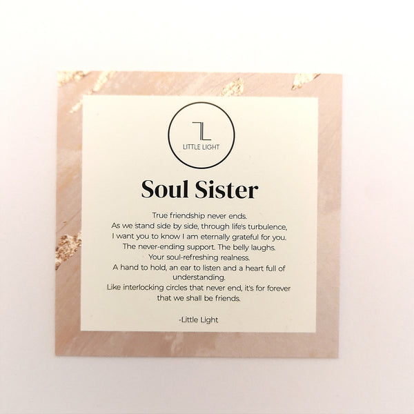 'Soul Sister' Necklace & Poem-Nook & Cranny Gift Store-2019 National Gift Store Of The Year-Ireland-Gift Shop