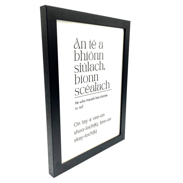 A4 Framed Irish Saying-Nook & Cranny Gift Store-2019 National Gift Store Of The Year-Ireland-Gift Shop