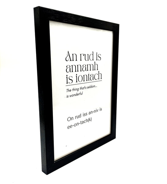 A4 Framed Irish Saying-Nook & Cranny Gift Store-2019 National Gift Store Of The Year-Ireland-Gift Shop