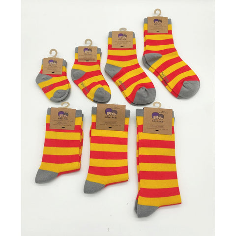 Orange & Yellow "Wizard" Bamboo Socks-Nook & Cranny Gift Store-2019 National Gift Store Of The Year-Ireland-Gift Shop