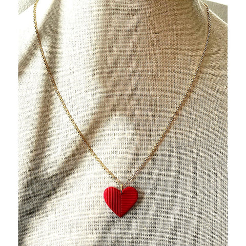 Necklace with Red Love Heart Pendant-Nook & Cranny Gift Store-2019 National Gift Store Of The Year-Ireland-Gift Shop