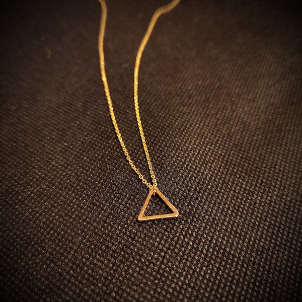 Minimalist Triangle Necklace-Nook & Cranny Gift Store-2019 National Gift Store Of The Year-Ireland-Gift Shop
