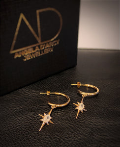 Northern Star, Half Hoop Earrings-Nook & Cranny Gift Store-2019 National Gift Store Of The Year-Ireland-Gift Shop