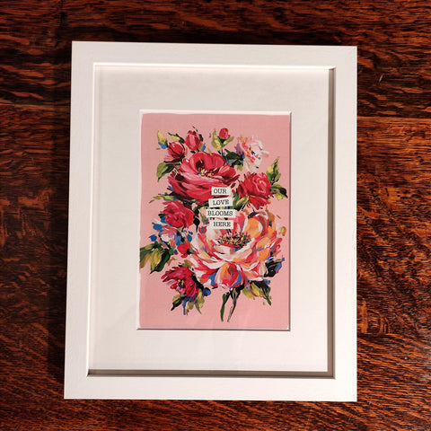 Our Love Blooms Here - Framed Irish Print-Nook & Cranny Gift Store-2019 National Gift Store Of The Year-Ireland-Gift Shop