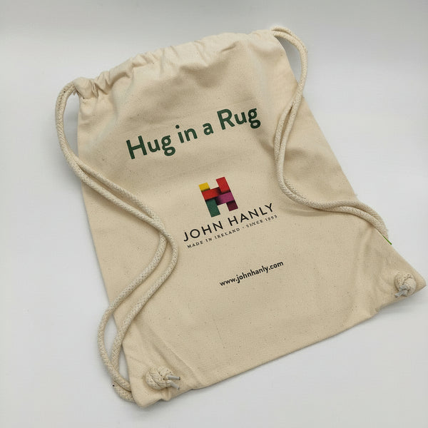 (Hug in a rug) 100% Lambswool Throw - Sky Beige Guard Check-Nook & Cranny Gift Store-2019 National Gift Store Of The Year-Ireland-Gift Shop