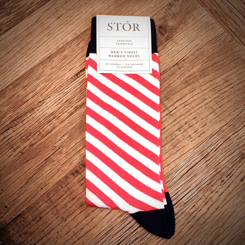 Stor Bamboo Socks - Christmas Candy Stripe-Nook & Cranny Gift Store-2019 National Gift Store Of The Year-Ireland-Gift Shop