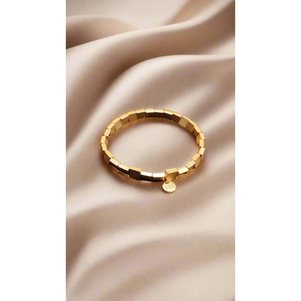 Splash of Gold Expandable Bracelet - Large-Nook & Cranny Gift Store-2019 National Gift Store Of The Year-Ireland-Gift Shop