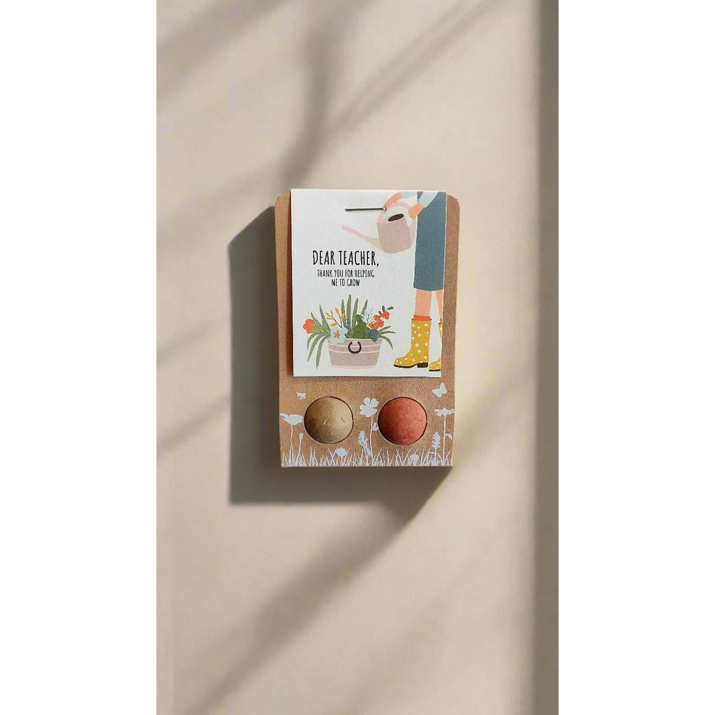 Blossombs - The Gift of Nature - Dear Teacher, thank you for helping me grow!-Nook & Cranny Gift Store-2019 National Gift Store Of The Year-Ireland-Gift Shop