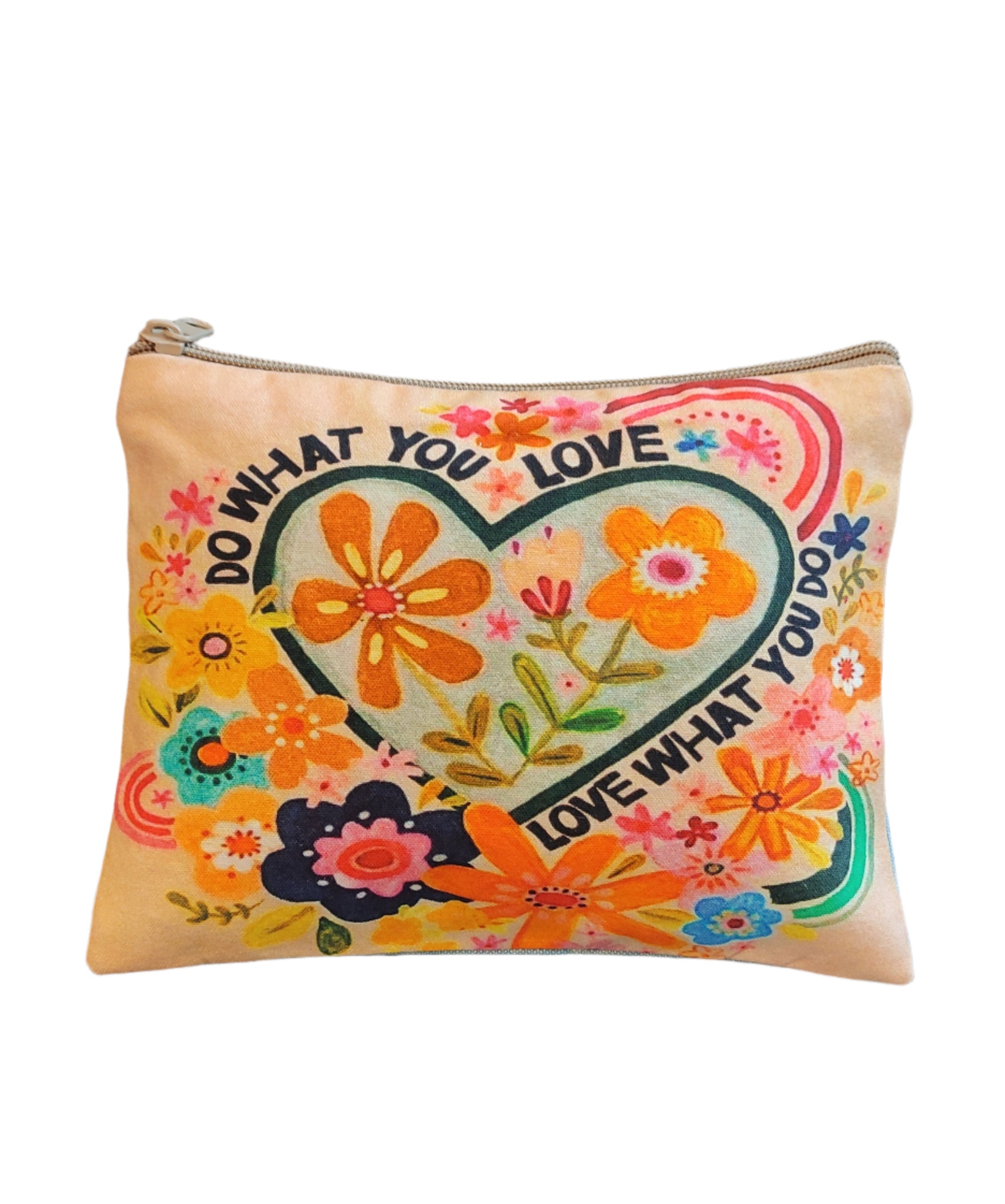 Inspirational Cotton Pouch - "Do what you love, love what you do"-Nook & Cranny Gift Store-2019 National Gift Store Of The Year-Ireland-Gift Shop
