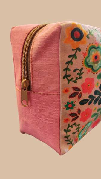 Cotton Wild Flower Sponge Bag - "Enjoy the little things"-Nook & Cranny Gift Store-2019 National Gift Store Of The Year-Ireland-Gift Shop