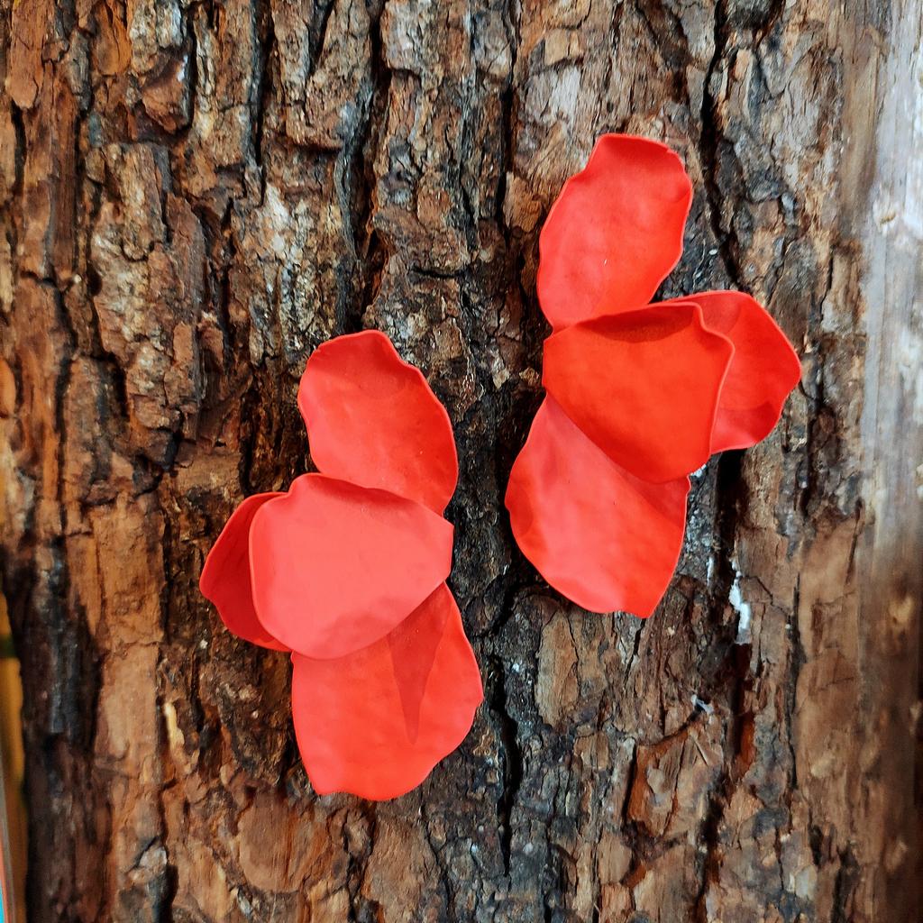 Bougainvillea Flower Earring - Red-Nook & Cranny Gift Store-2019 National Gift Store Of The Year-Ireland-Gift Shop