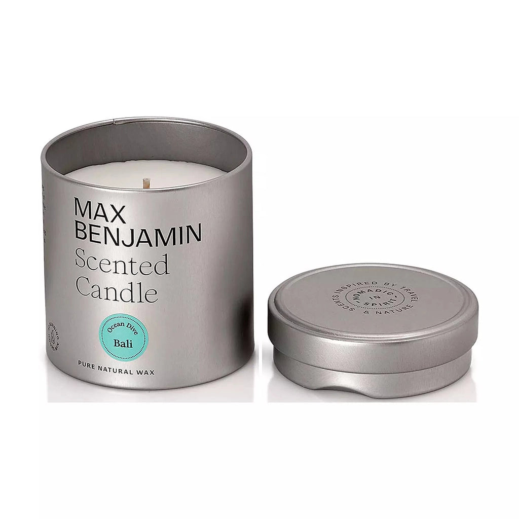 Ocean Dive Bali Discovery Tin Candle by Max Benjamin-Nook & Cranny Gift Store-2019 National Gift Store Of The Year-Ireland-Gift Shop