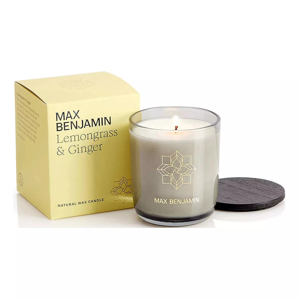 Max Benjamin - Lemongrass & Ginger Luxury Natural Candle-Nook & Cranny Gift Store-2019 National Gift Store Of The Year-Ireland-Gift Shop