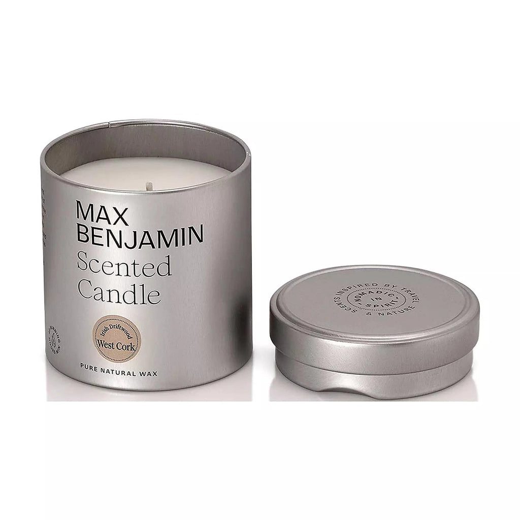 Irish Driftwood West Cork Discovery Tin Candle by Max Benjamin -Nook & Cranny Gift Store-2019 National Gift Store Of The Year-Ireland-Gift Shop