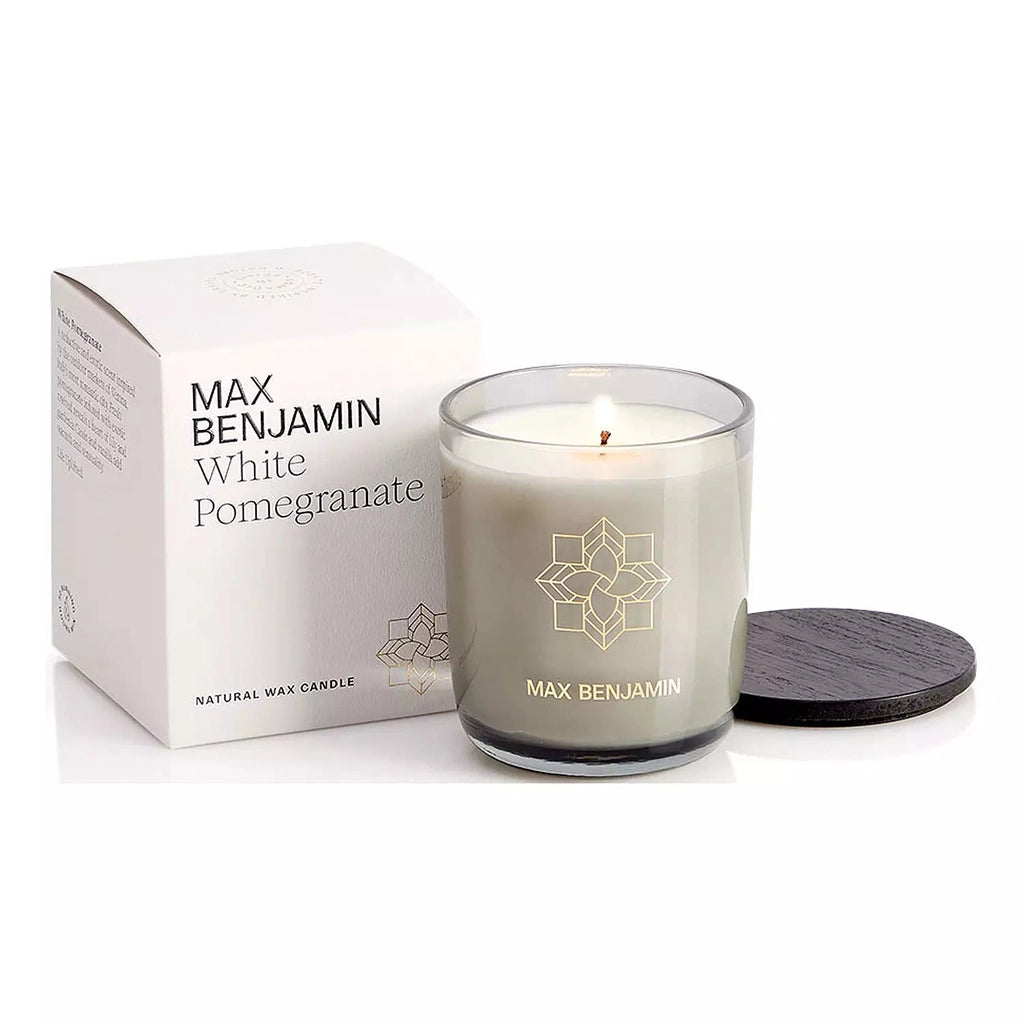 Max Benjamin - White Pomegranate Luxury Natural Candle-Nook & Cranny Gift Store-2019 National Gift Store Of The Year-Ireland-Gift Shop