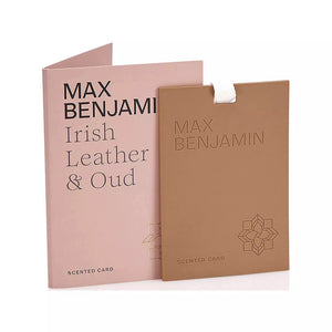 Max Benjamin - Irish Leather & Oud Luxury Scented Card-Nook & Cranny Gift Store-2019 National Gift Store Of The Year-Ireland-Gift Shop