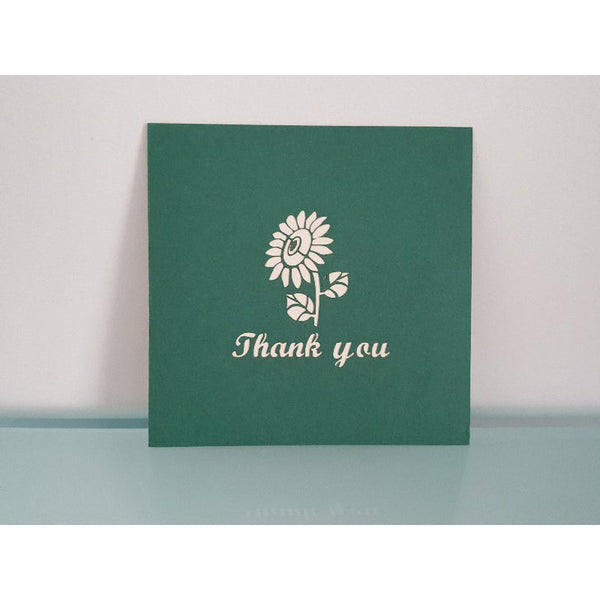 3d Pop up Card - Sunflower (Thank You)-Nook & Cranny Gift Store-2019 National Gift Store Of The Year-Ireland-Gift Shop
