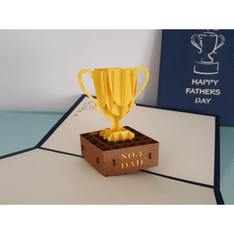 3d Pop up Card - Happy Father's Day (Cup)-Nook & Cranny Gift Store-2019 National Gift Store Of The Year-Ireland-Gift Shop