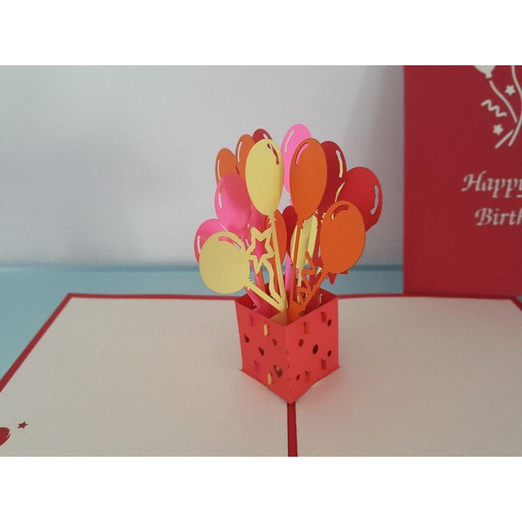 3d Pop up Card - 70th (Balloons)-Nook & Cranny Gift Store-2019 National Gift Store Of The Year-Ireland-Gift Shop