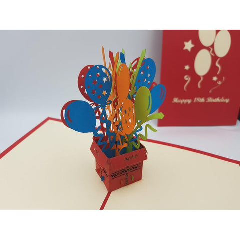 3d Pop up Card - 18th Birthday-Nook & Cranny Gift Store-2019 National Gift Store Of The Year-Ireland-Gift Shop