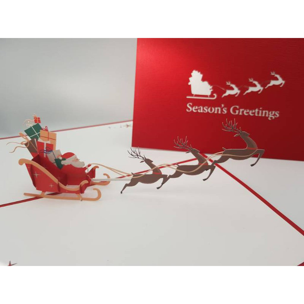 3D Pop up card - Season's Greetings...-Nook & Cranny Gift Store-2019 National Gift Store Of The Year-Ireland-Gift Shop