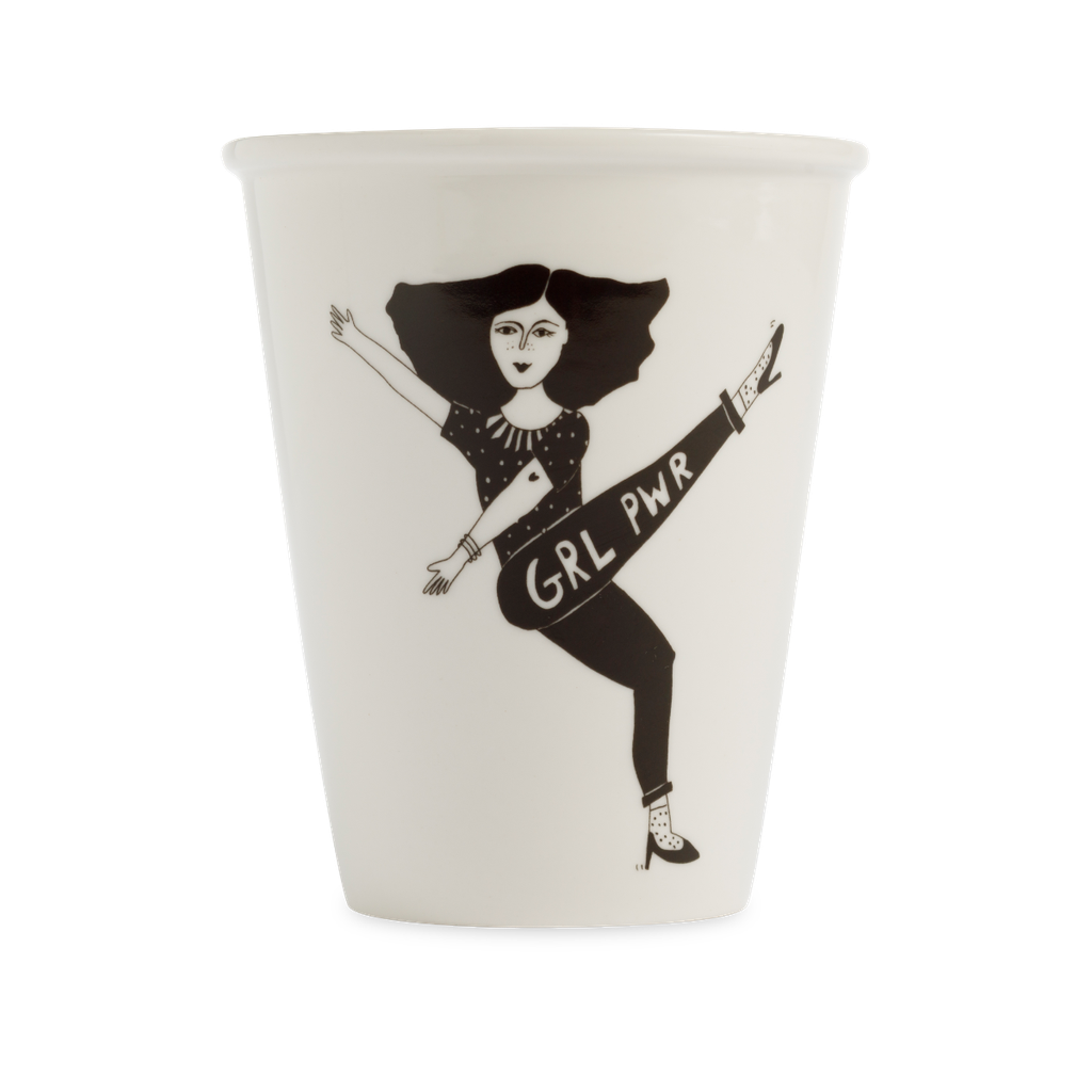 Porcelain cup - Girl Power-Nook & Cranny Gift Store-2019 National Gift Store Of The Year-Ireland-Gift Shop