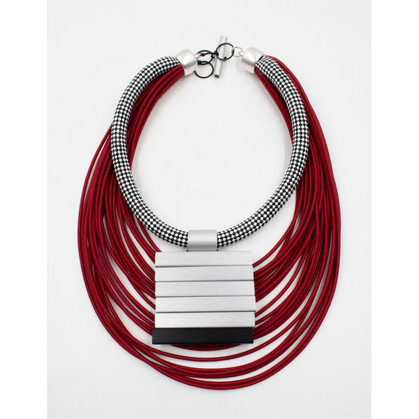 Multiwire Alternate Aluminium Necklace - 'Go with the Flow' Collection-Nook & Cranny Gift Store-2019 National Gift Store Of The Year-Ireland-Gift Shop