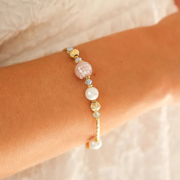 Aoibhianne Pink Linear Bracelet-Nook & Cranny Gift Store-2019 National Gift Store Of The Year-Ireland-Gift Shop