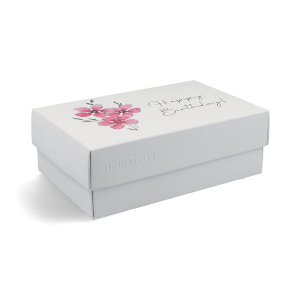 Gift Box or Memory Box - Happy birthday flowers design with matching card-Nook & Cranny Gift Store-2019 National Gift Store Of The Year-Ireland-Gift Shop