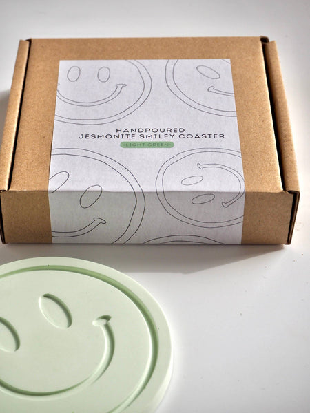 Jesmonite Coaster “SMILEY” | Tactile & Eco Conscious