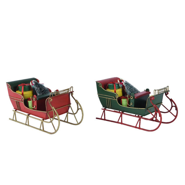 Metal Christmas Sleigh.-Nook & Cranny Gift Store-2019 National Gift Store Of The Year-Ireland-Gift Shop