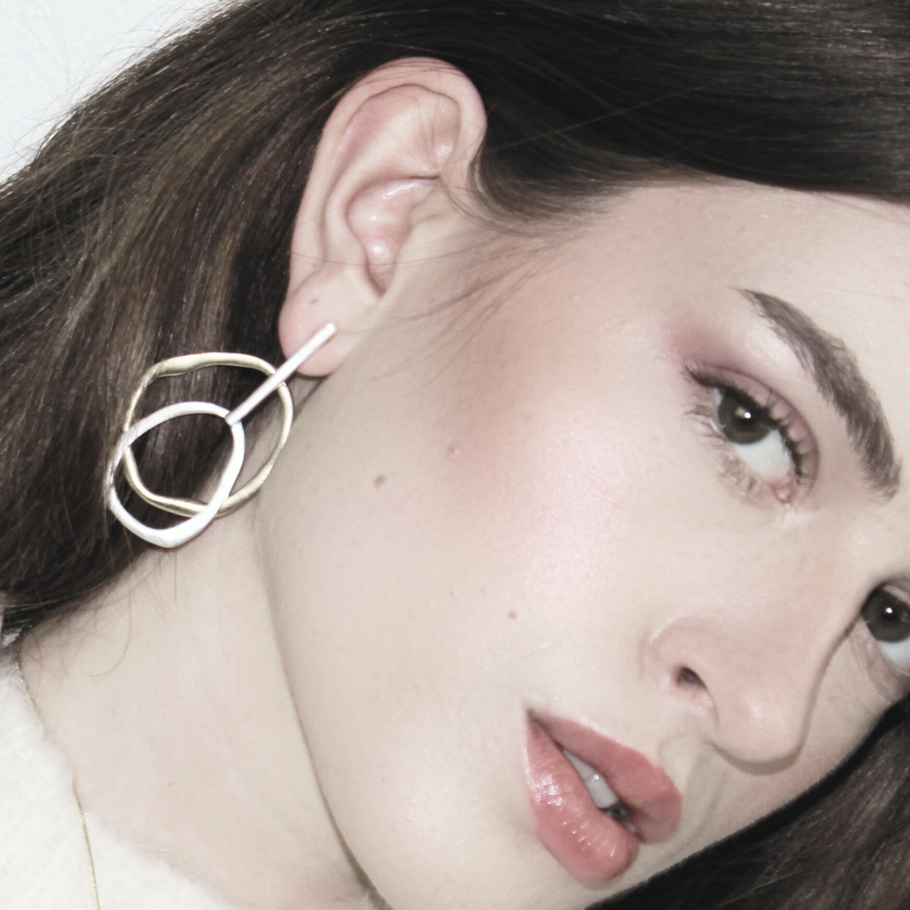 Elysian Statement Earrings - Gold & Silver-Nook & Cranny Gift Store-2019 National Gift Store Of The Year-Ireland-Gift Shop