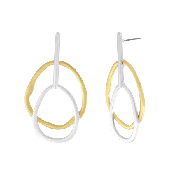 Elysian Statement Earrings - Gold & Silver-Nook & Cranny Gift Store-2019 National Gift Store Of The Year-Ireland-Gift Shop