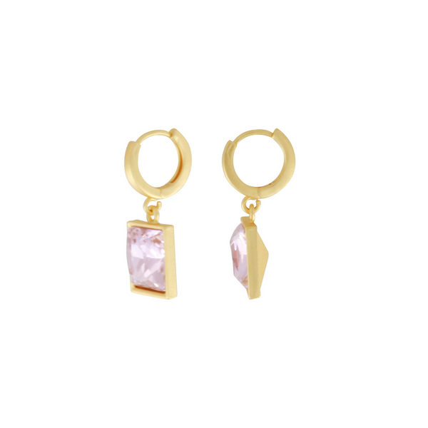 Audrey Huggie Earrings - Rose-Nook & Cranny Gift Store-2019 National Gift Store Of The Year-Ireland-Gift Shop