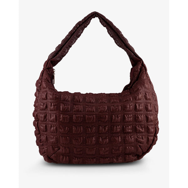 Large Senja Hobo Bag Vegan Leather Wine Red