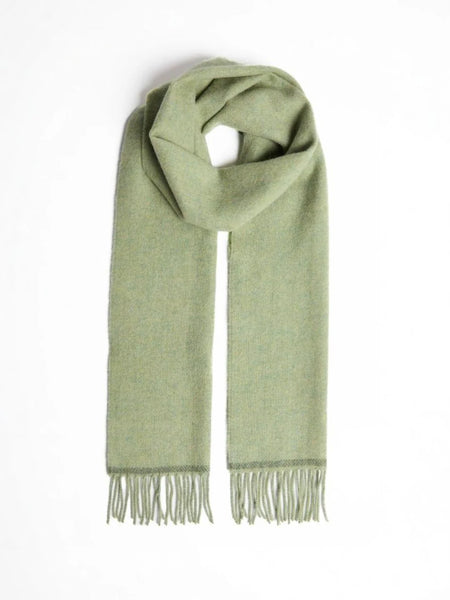 Foxford Scarf - Green Melange Lambswool Scarf-Nook & Cranny Gift Store-2019 National Gift Store Of The Year-Ireland-Gift Shop