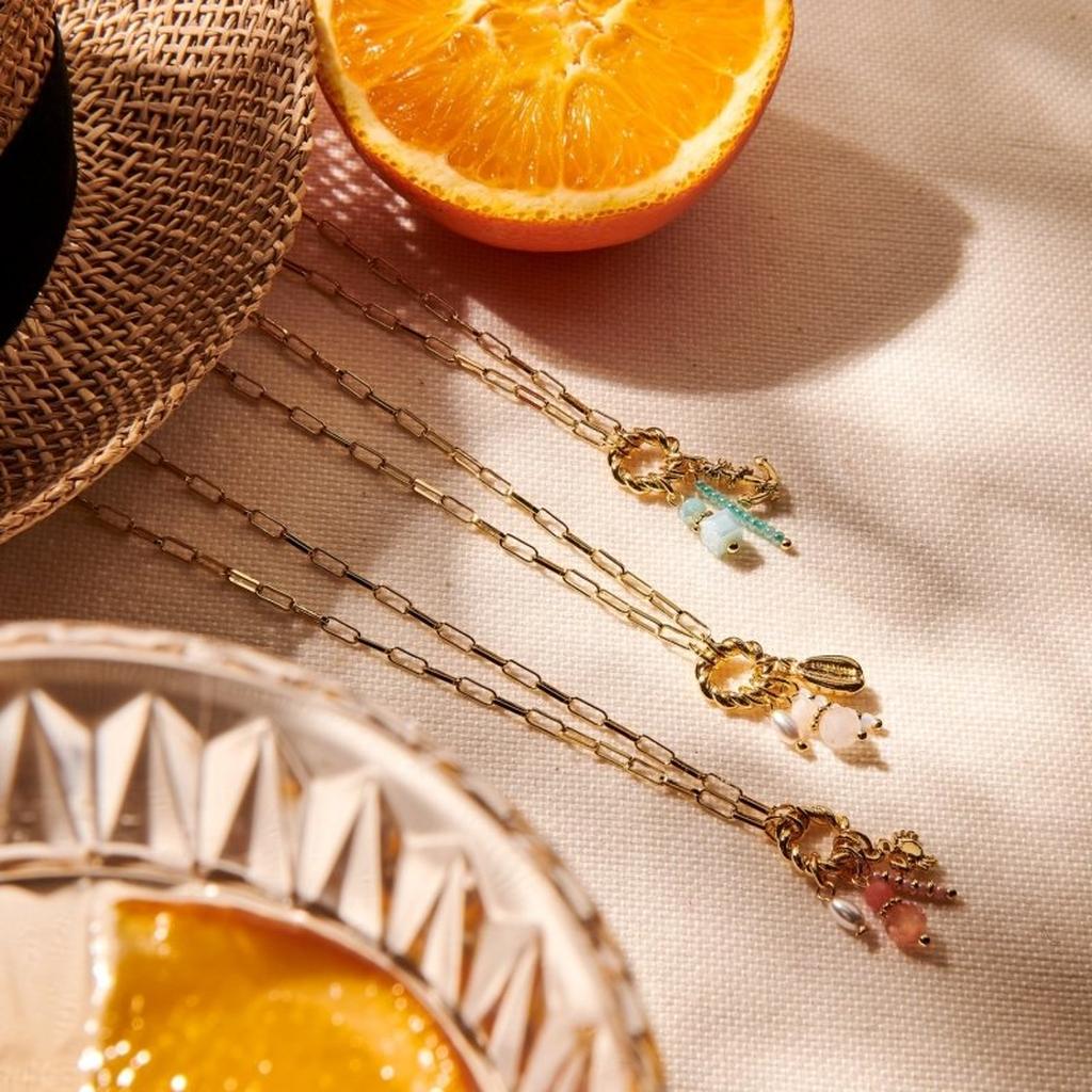Summer Breeze Necklace - Gold & Pearl Style-Nook & Cranny Gift Store-2019 National Gift Store Of The Year-Ireland-Gift Shop