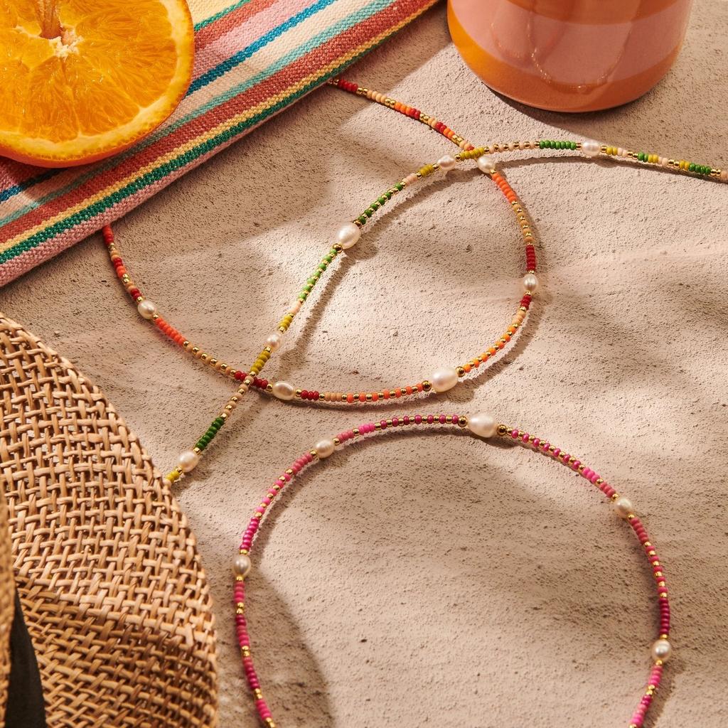 Beaded Necklace - Ocean Hues-Nook & Cranny Gift Store-2019 National Gift Store Of The Year-Ireland-Gift Shop