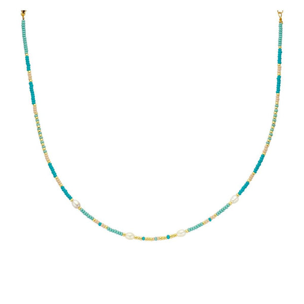 Beaded Necklace - Ocean Hues-Nook & Cranny Gift Store-2019 National Gift Store Of The Year-Ireland-Gift Shop