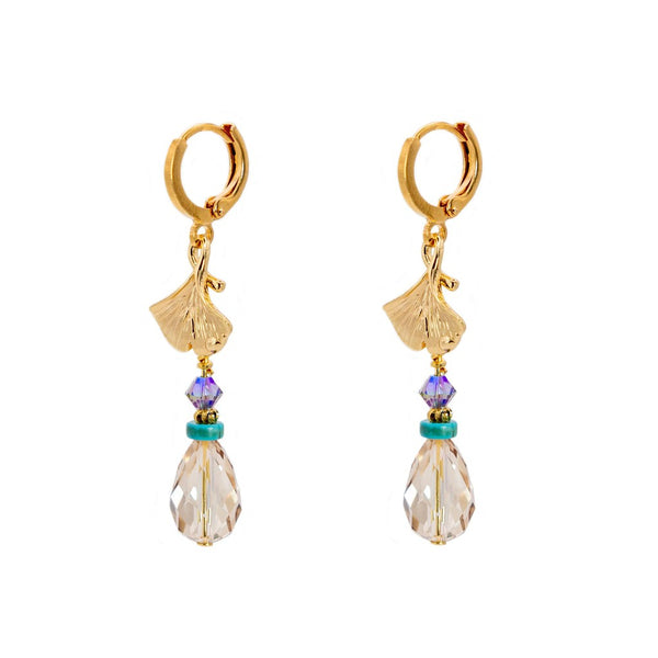 Wild Fire Ginko Drop Earrings-Nook & Cranny Gift Store-2019 National Gift Store Of The Year-Ireland-Gift Shop