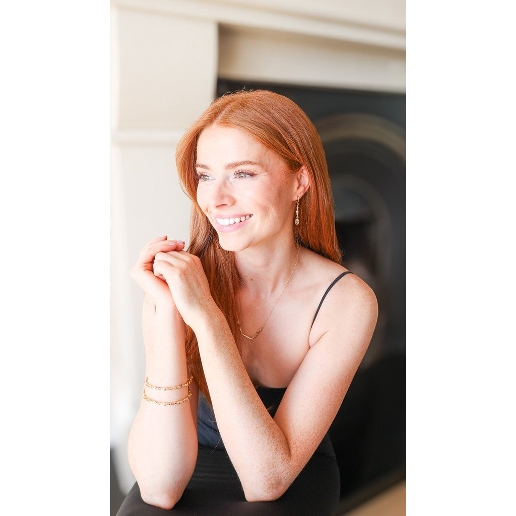 Amara Gold Evening Earrings-Nook & Cranny Gift Store-2019 National Gift Store Of The Year-Ireland-Gift Shop