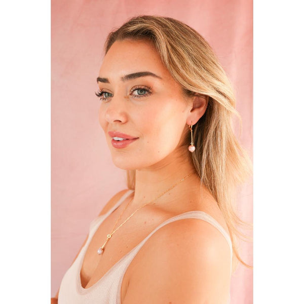 Aoibhianne Pink Tube Earrings - Short-Nook & Cranny Gift Store-2019 National Gift Store Of The Year-Ireland-Gift Shop