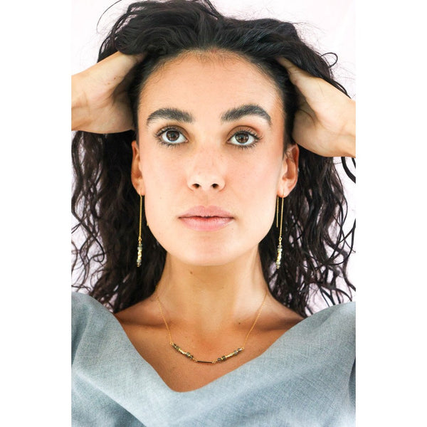 Rhiannon Threader Earrings-Nook & Cranny Gift Store-2019 National Gift Store Of The Year-Ireland-Gift Shop